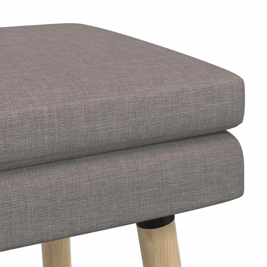 Banc à double couche Taupe 80 x 40 x 47 cm Tissu - 6