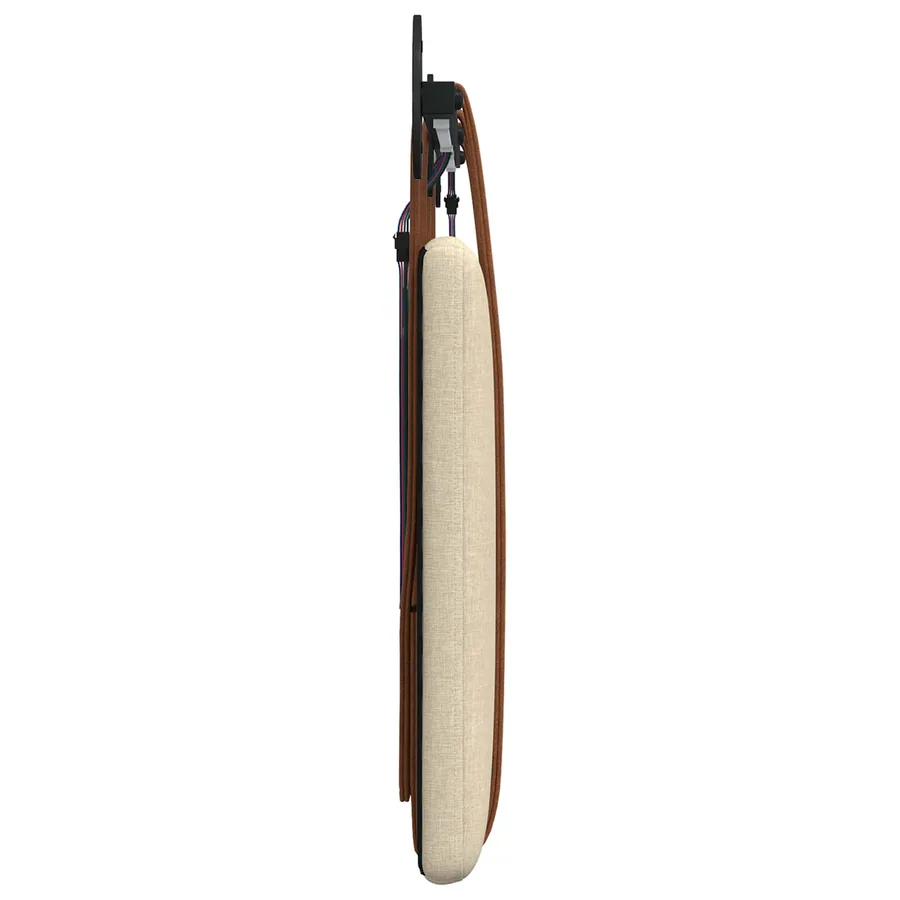 Tête de lit suspendue Avec lumière LED Crème PU antique - 7