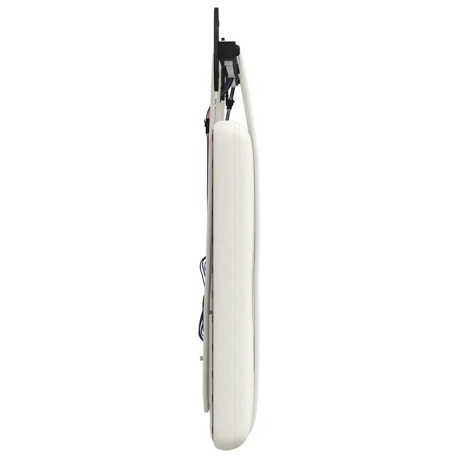 Tête de lit suspendue Avec lumière LED Blanc Simili cuir - 7
