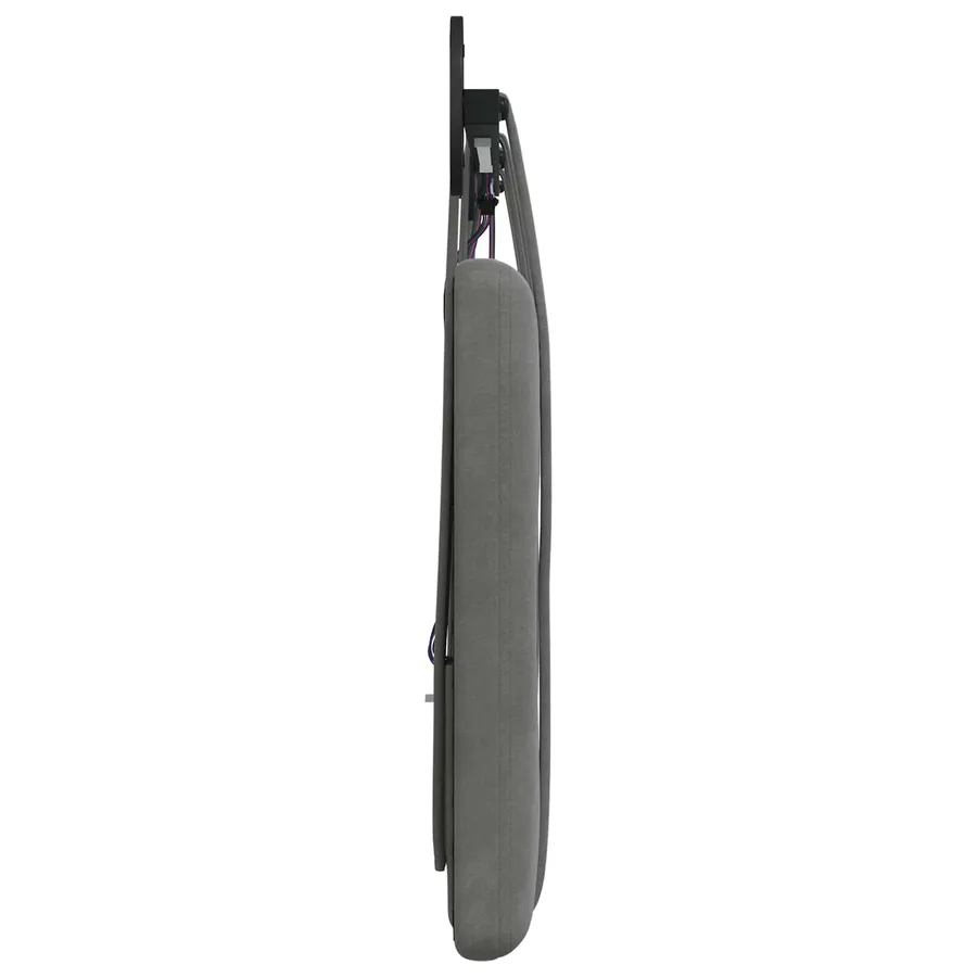 Tête de lit suspendue Avec lumière LED Gris foncé Velours - 7
