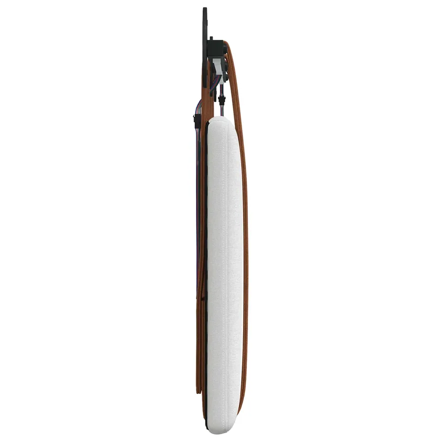 Tête de lit suspendue Avec lumière LED Blanc PU antique - 7