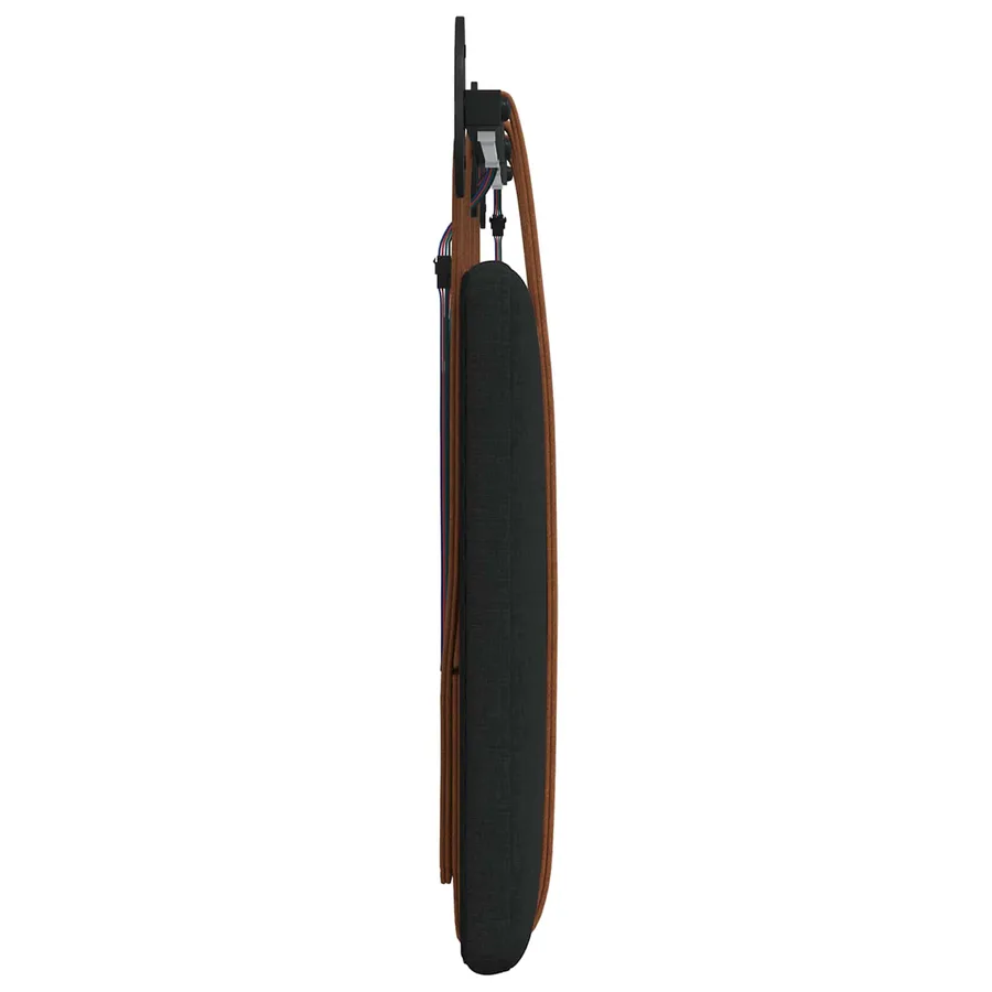Tête de lit suspendue Avec lumière LED Noir PU antique - 7