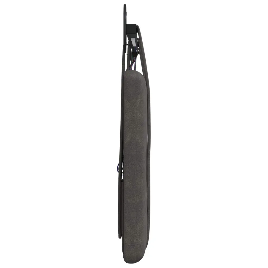 Tête de lit suspendue Avec lumière LED Noir PU antique - 7