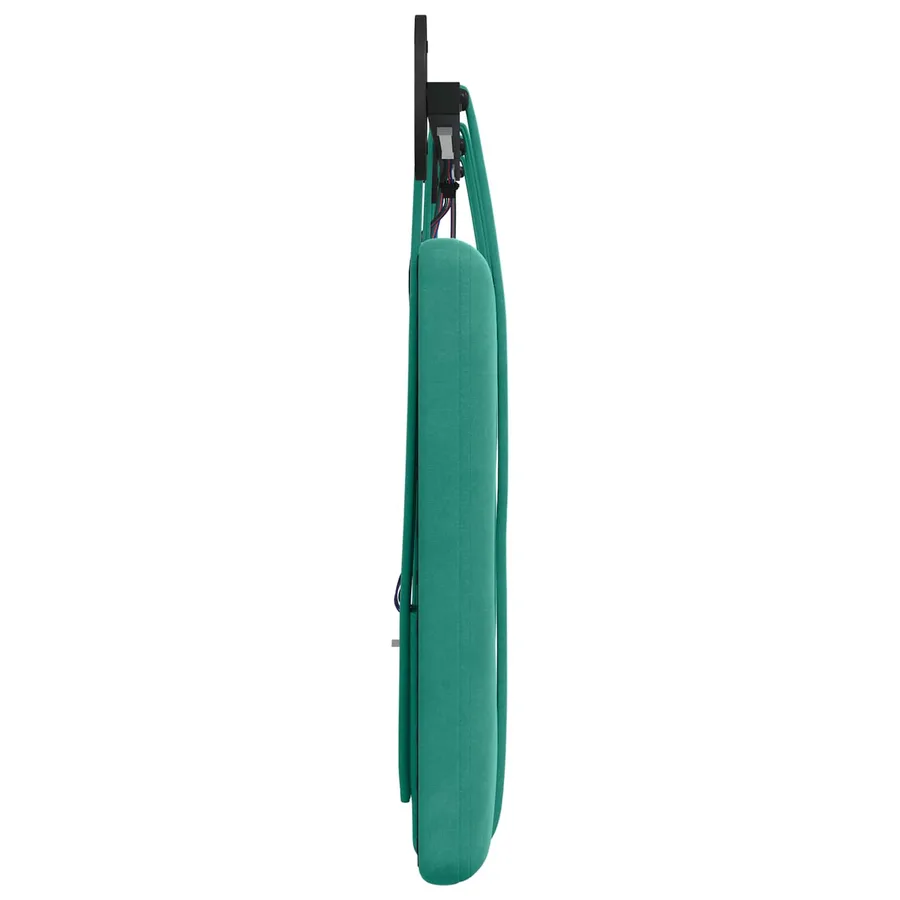Tête de lit suspendue Avec lumière LED Turquoise Velours - 7