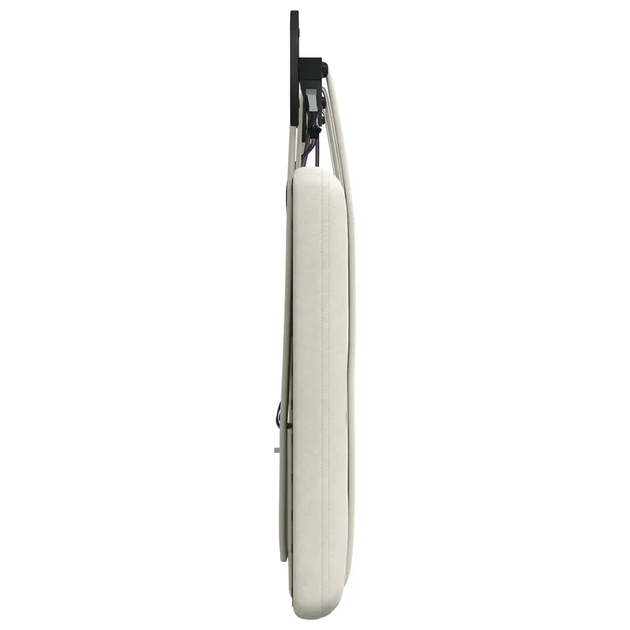 Tête de lit suspendue Avec lumière LED Crème Velours - 7