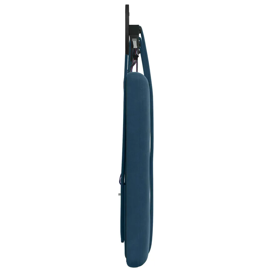 Tête de lit suspendue Avec lumière LED Bleu Velours - 7