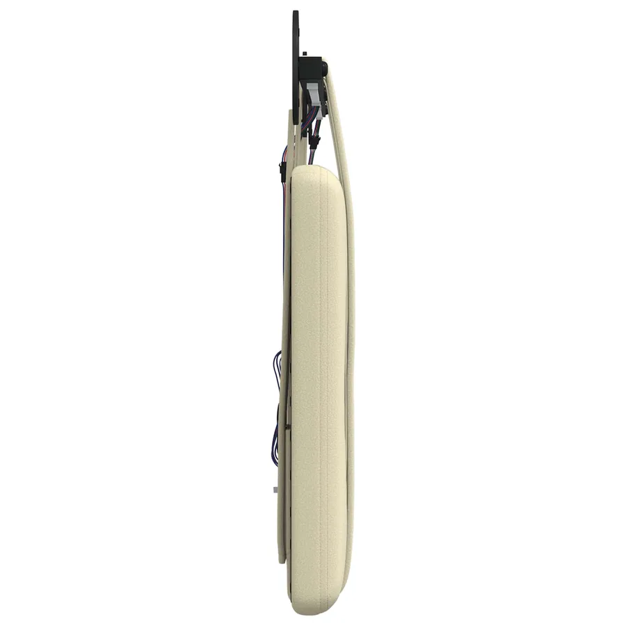 Tête de lit suspendue Avec lumière LED Crème Simili cuir - 7