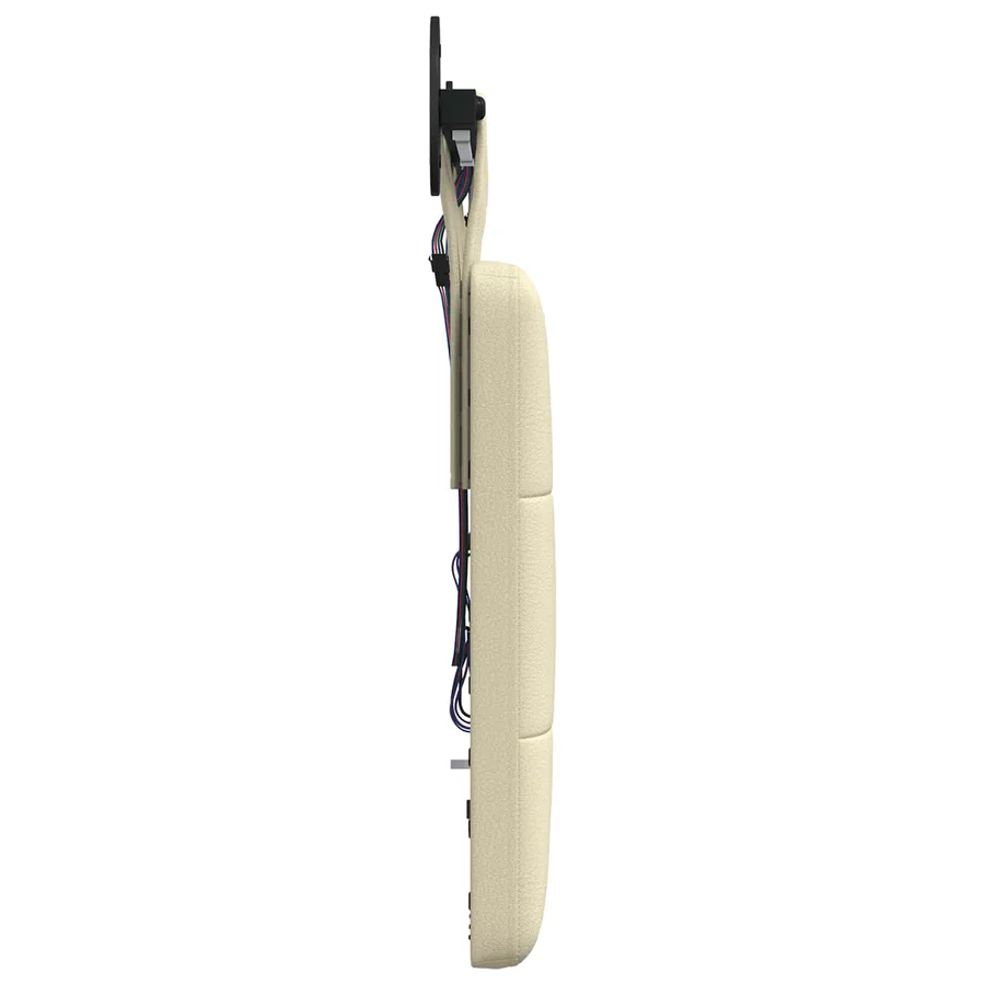 Tête de lit suspendue Avec lumière LED Crème Simili cuir - 7