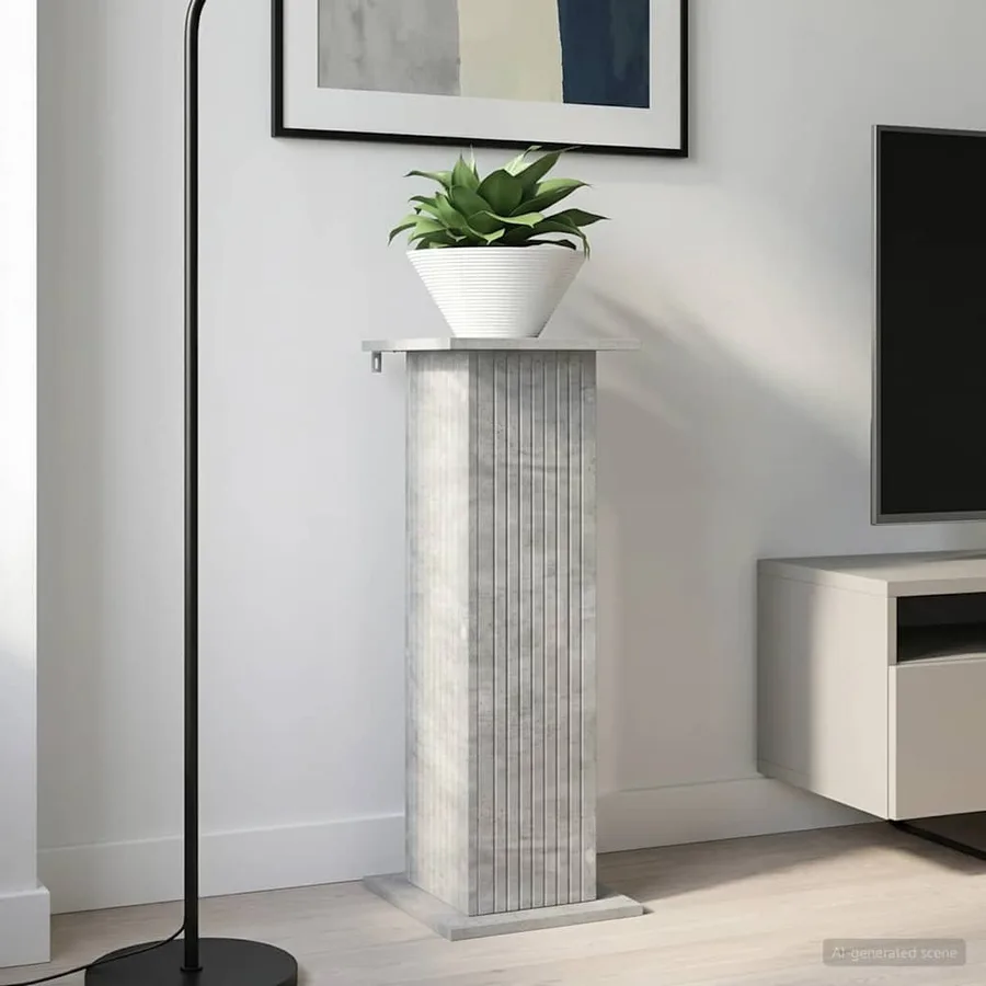 Support de Plante 2 pcs Gris béton 30,5 x 30 x 80,5 cm - 4