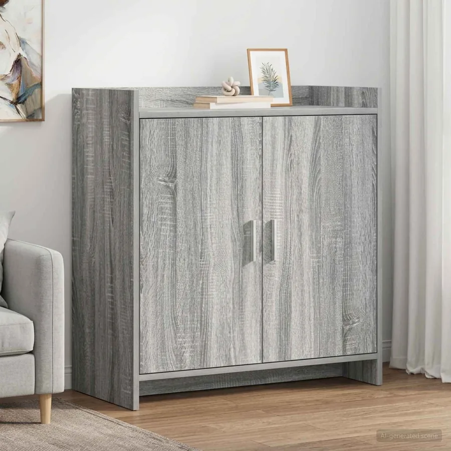 Buffet Sonoma gris 72 x 36 x 80 cm Bois d'ingénierie