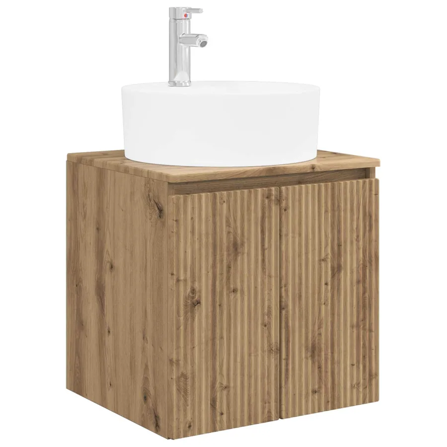 Ensemble d'armoire de salle de bain 5 pc Chêne artisanal - 5