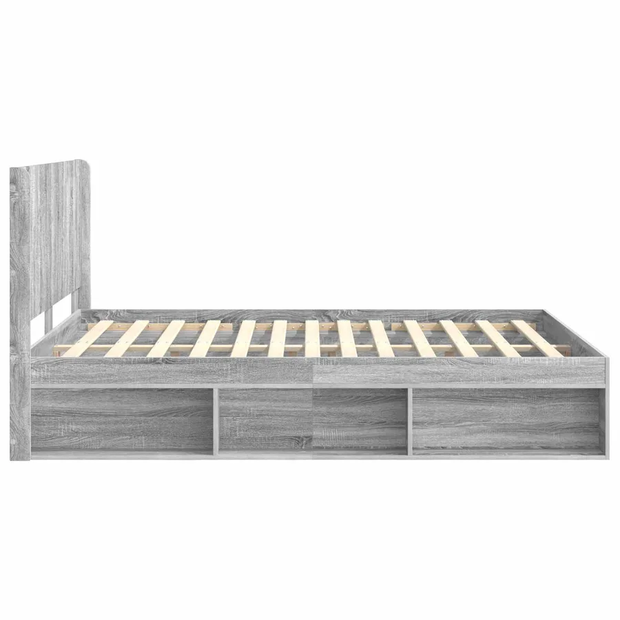 Cadre de lit avec rangement et tête de lit 2 pc - 6