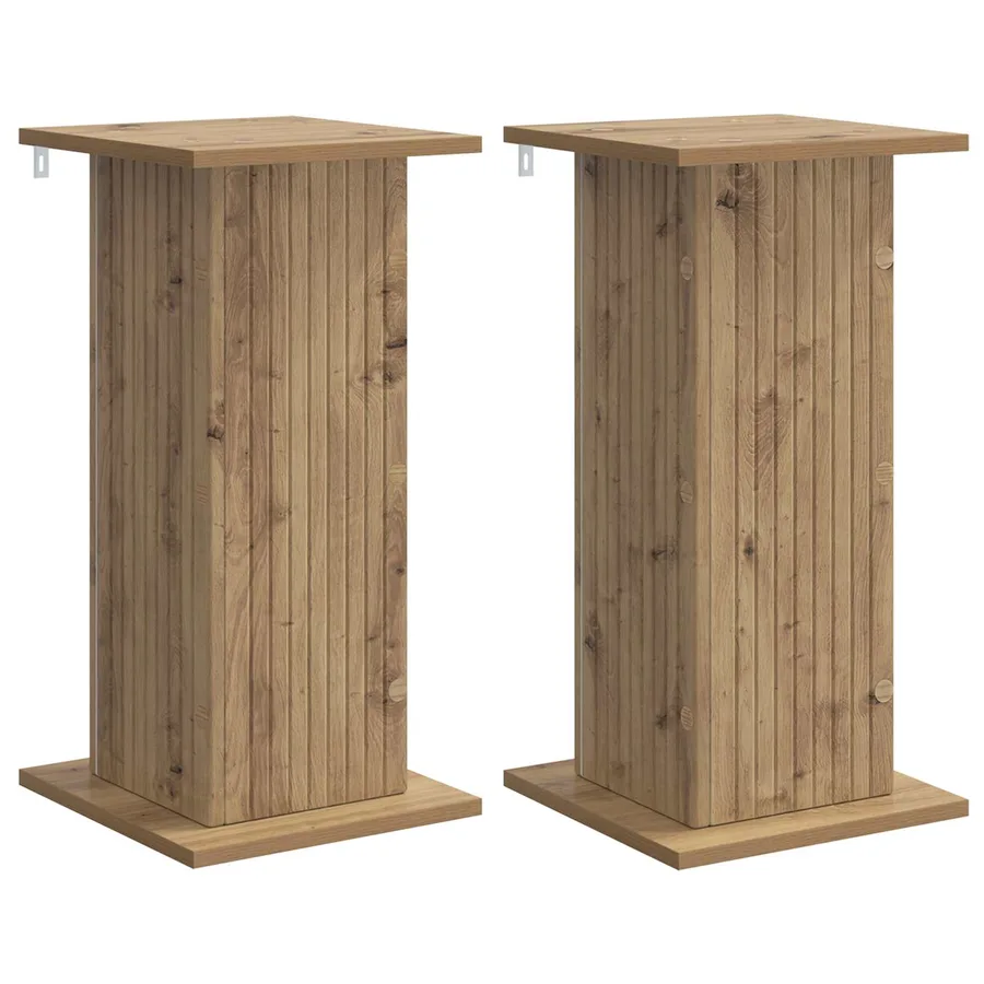 Support de Plante 2 pc Chêne artisanal 30,5 x 30 x 60,5 cm - 2