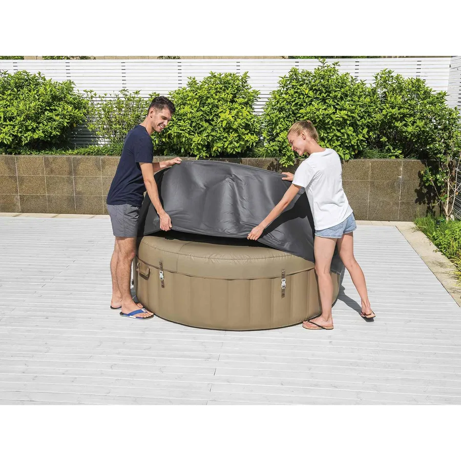 Bestway Housse Gris Ø196 x 71 cm PVC et POM - 4
