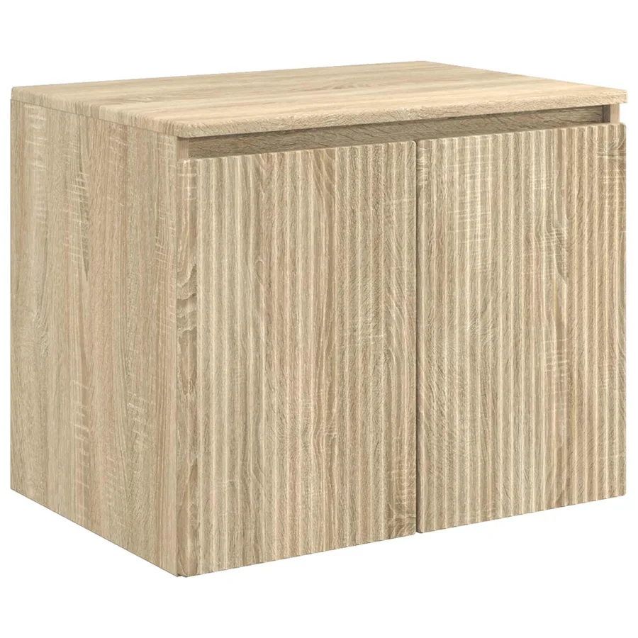 Ensemble d'armoire de salle de bain 5 pcs Chêne Sonoma - 6