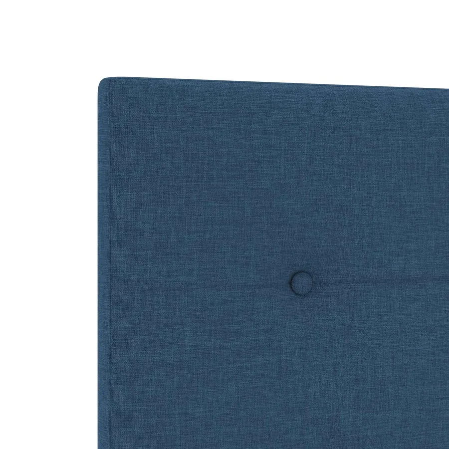 Lit boxspring avec matelas Bleu 90 x 200 cm Tissu - 8