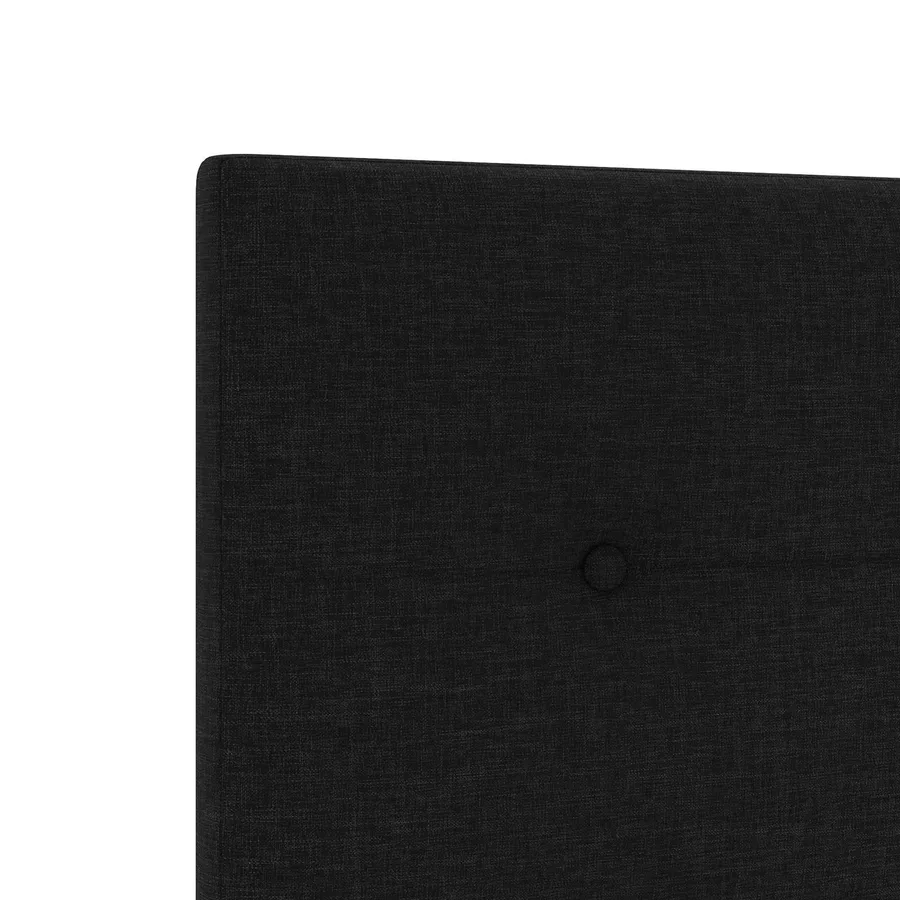 Lit boxspring avec matelas Noir 180 x 200 cm Tissu - 8