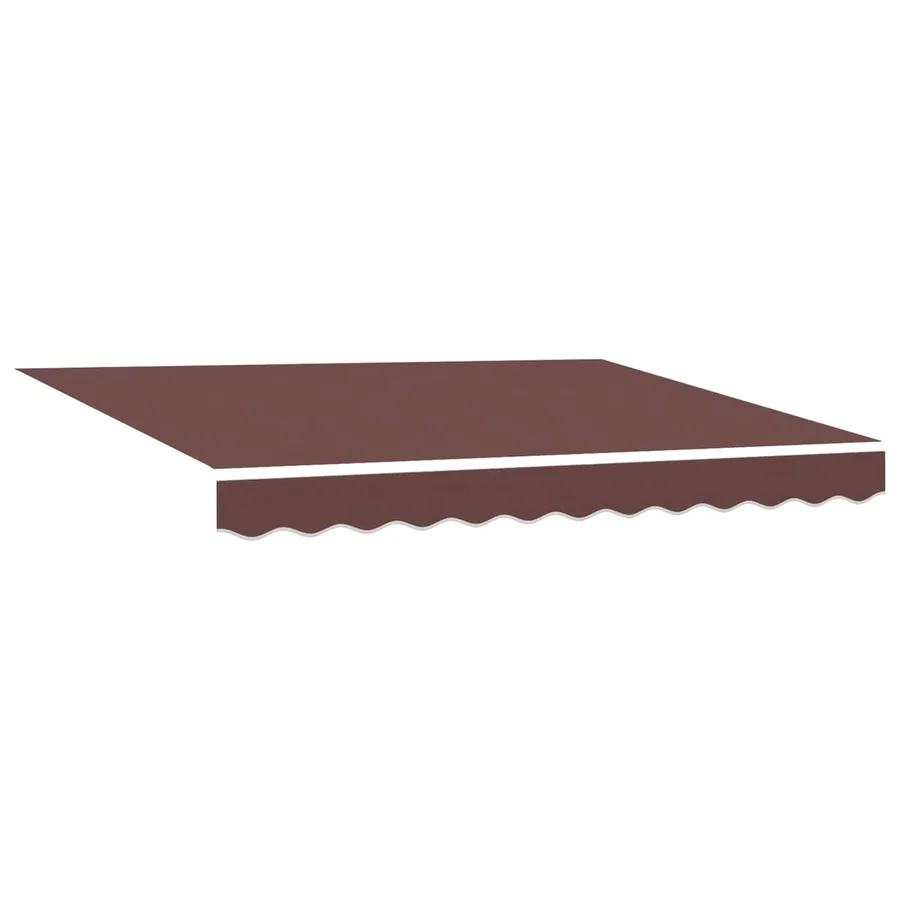 Auvent rétractable Marron 3 x 2 m Polyester et métal - 4