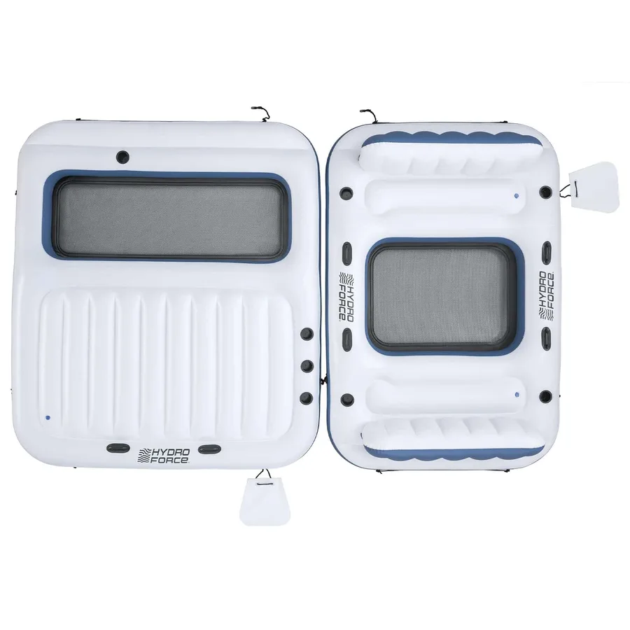 Bestway Île flottante Hydro-Force 2 pcs Blanc et bleu PVC - 15