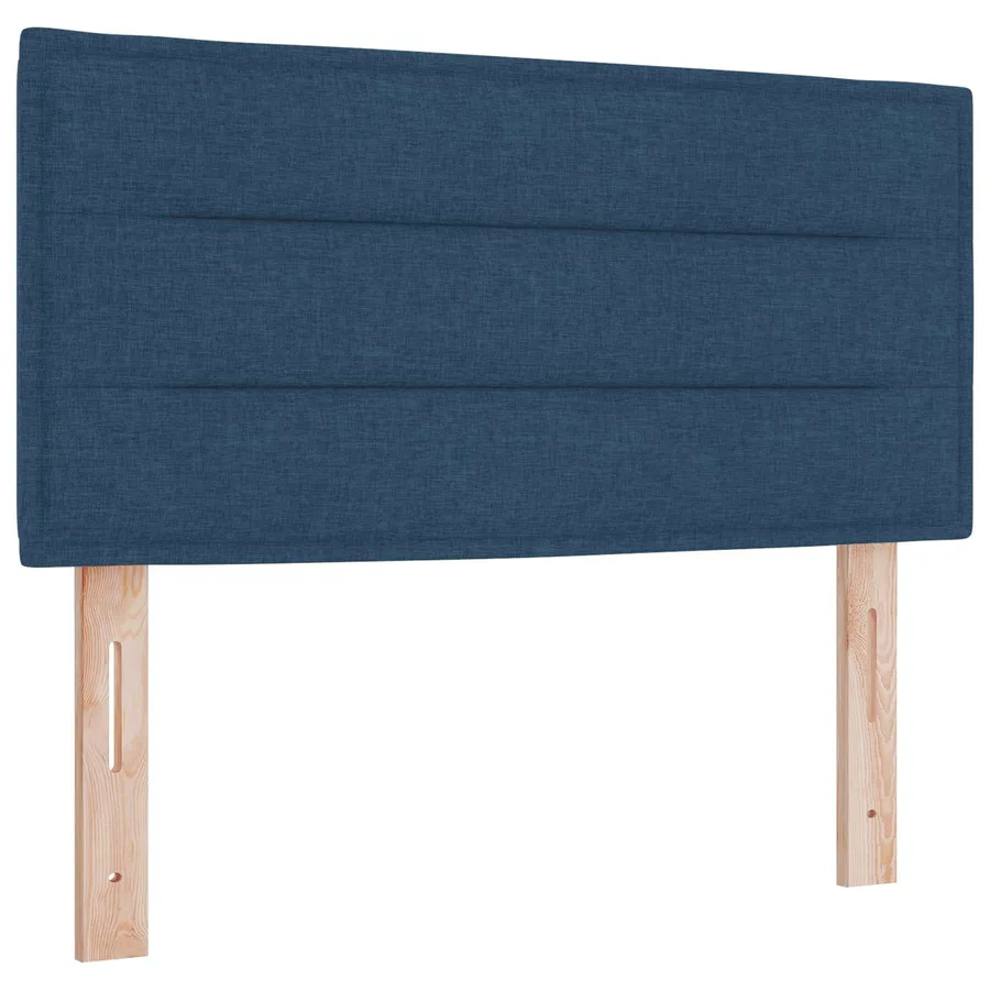 Lit boxspring avec matelas Bleu 120 x 190 cm Tissu - 3