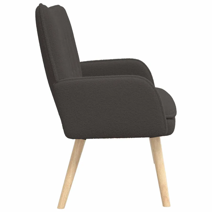 Sofa 2 places Gris foncé 115 x 61 x 87 cm Bouclé - 5