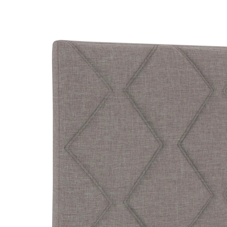 Lit boxspring avec matelas Taupe 90 x 190 cm Tissu - 8
