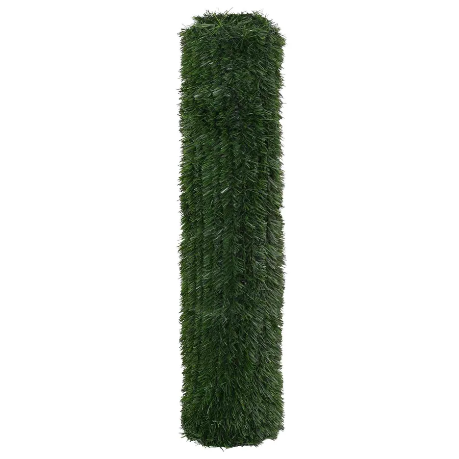 Clôture Artificielle Vert foncé 1,5 x 6 m PVC et Acier - 3