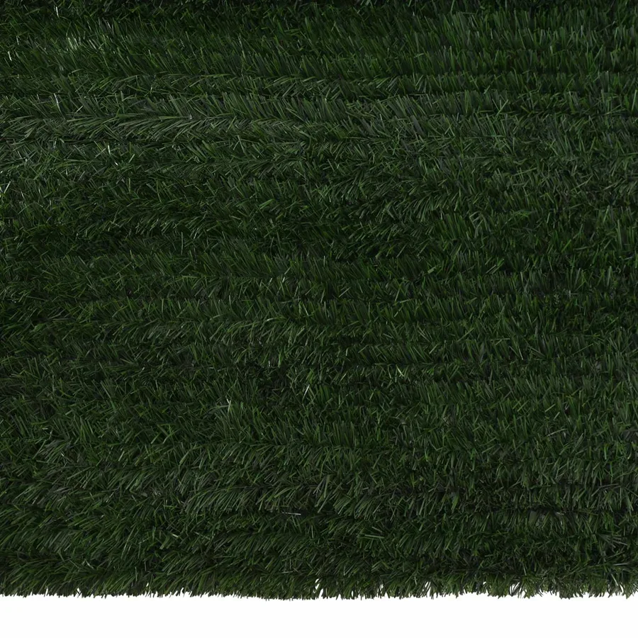 Clôture Artificielle Vert foncé 1,5 x 6 m PVC et Acier - 4