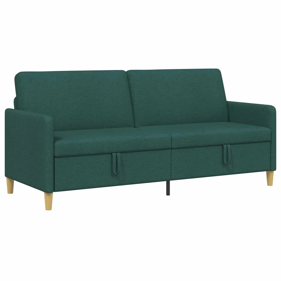 Sofa avec rangement Vert foncé 192 x 78 x 87 cm Polyester - 2