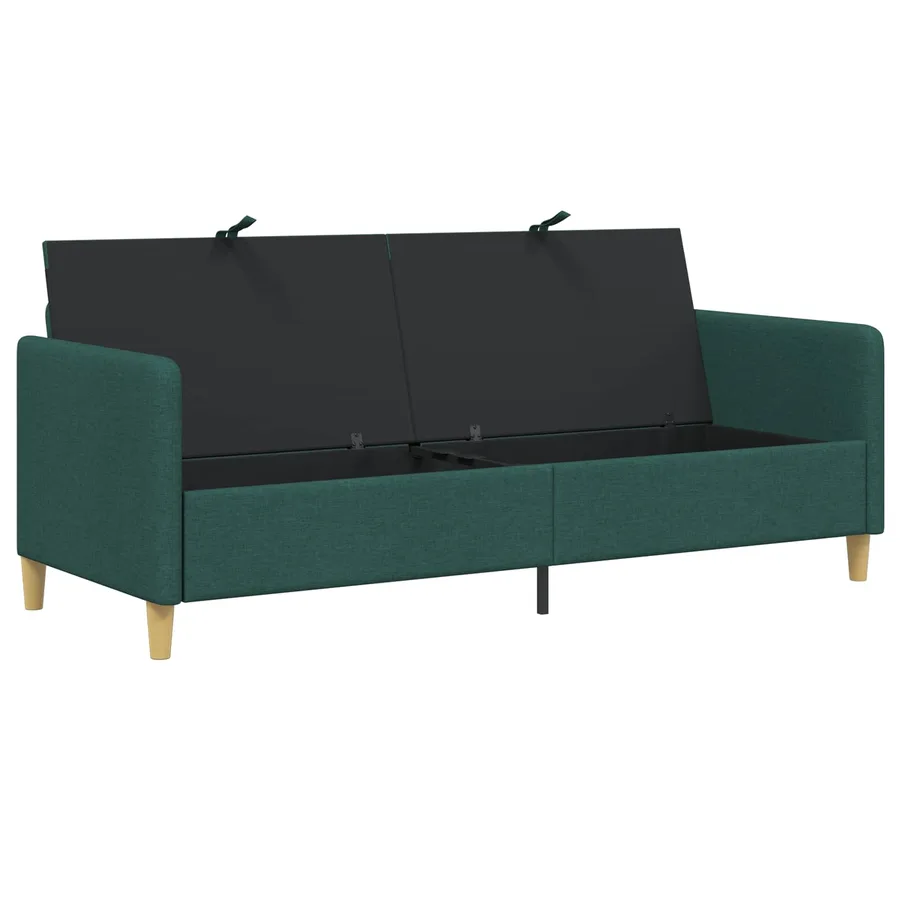 Sofa avec rangement Vert foncé 192 x 78 x 87 cm Polyester - 4