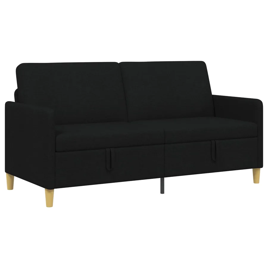 Sofa avec rangement Noir 172 x 78 x 87 cm Polyester - 2