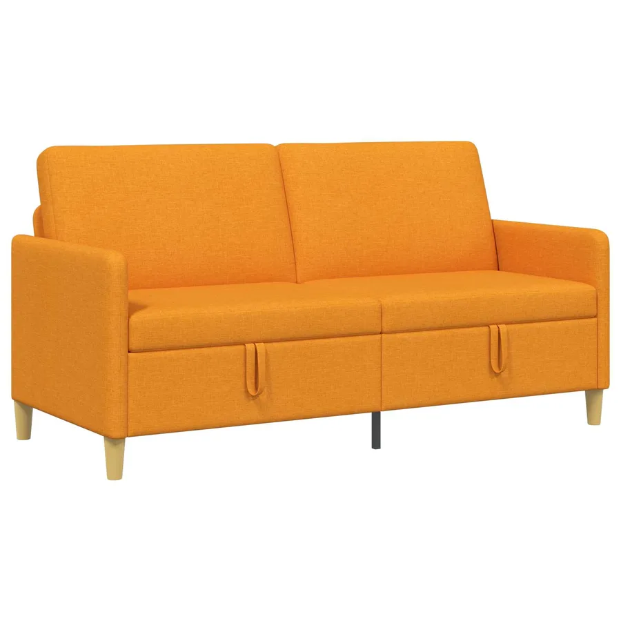 Sofa avec rangement Jaune foncé 172 x 78 x 87 cm Polyester - 2