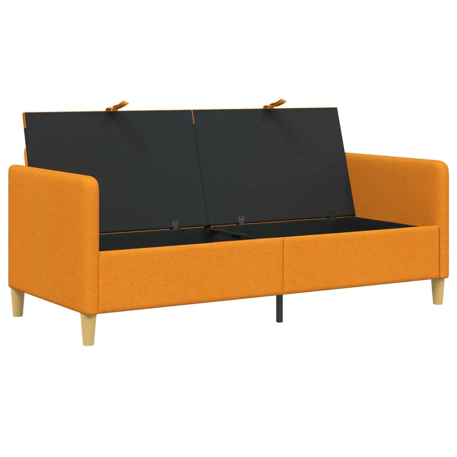 Sofa avec rangement Jaune foncé 172 x 78 x 87 cm Polyester - 4