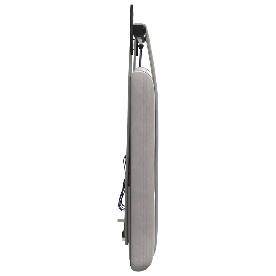 Tête de lit suspendue Avec lumière LED Gris clair Velours - 7