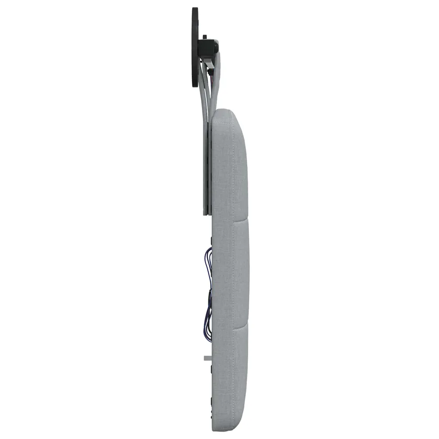 Tête de lit suspendue Avec lumière LED Gris clair Tissu - 7