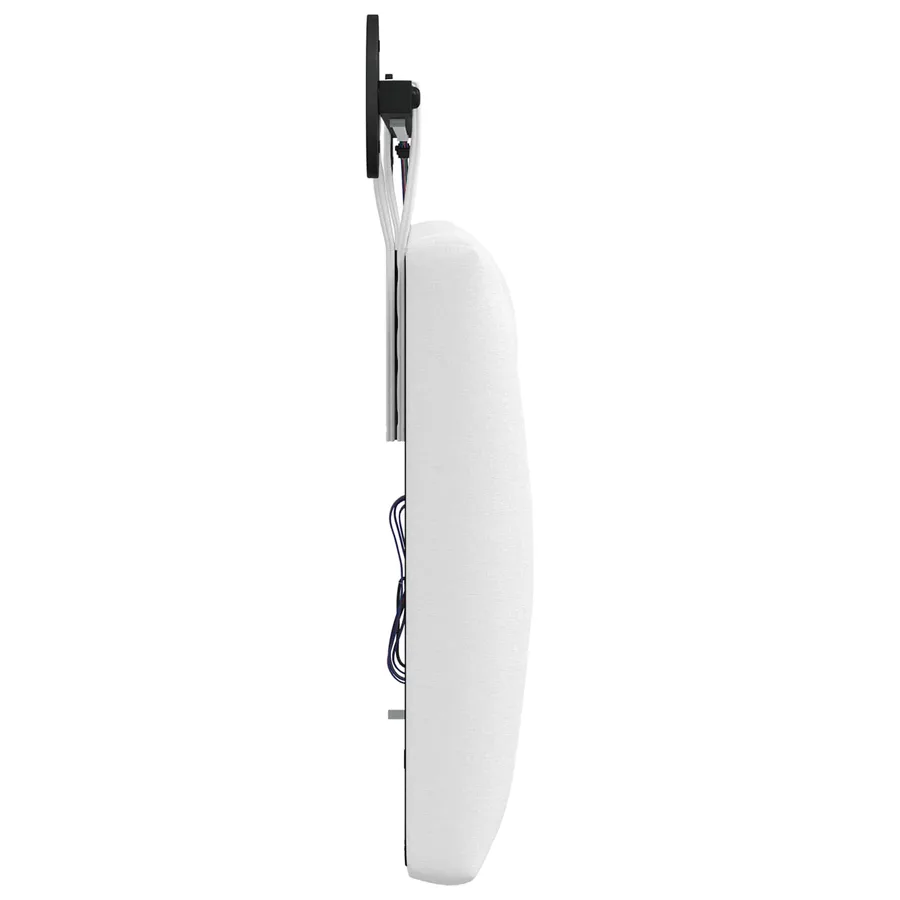 Tête de lit suspendue Avec lumière LED Blanc Tissu - 7