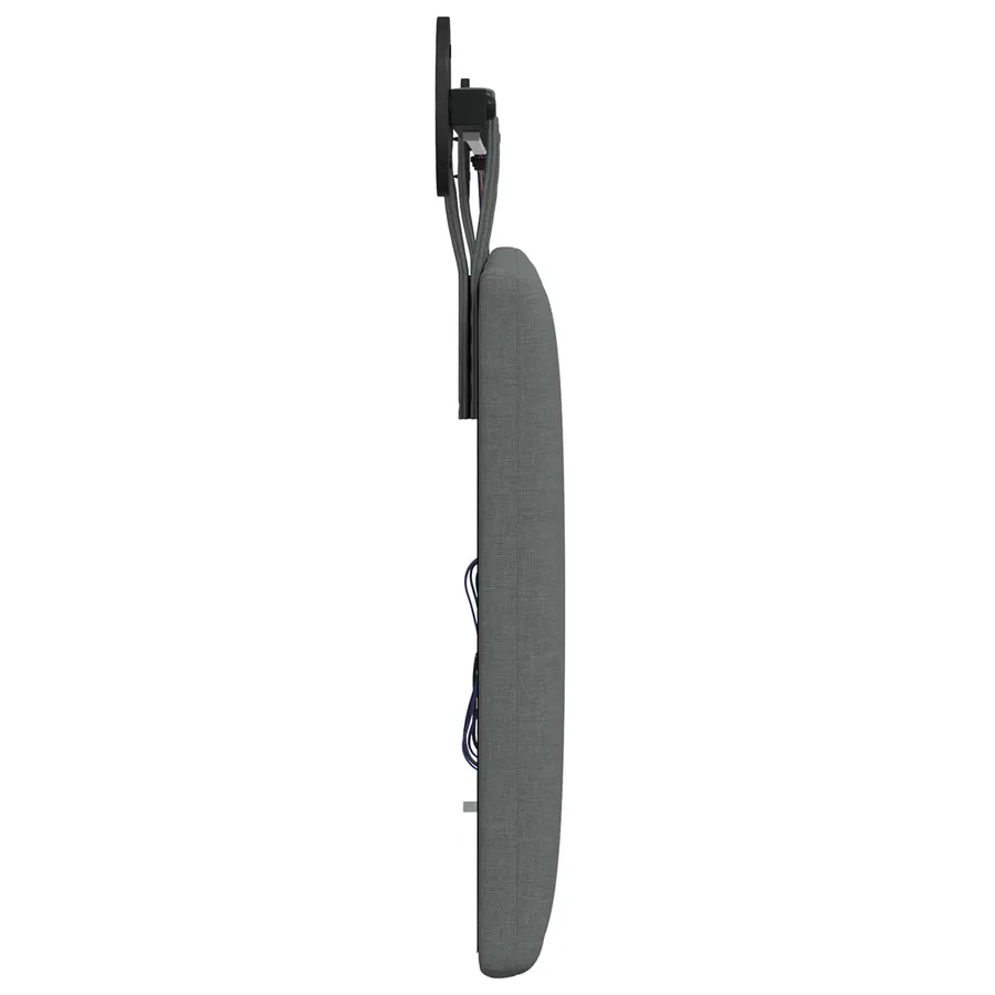Tête de lit suspendue Avec lumière LED Gris foncé Tissu - 7