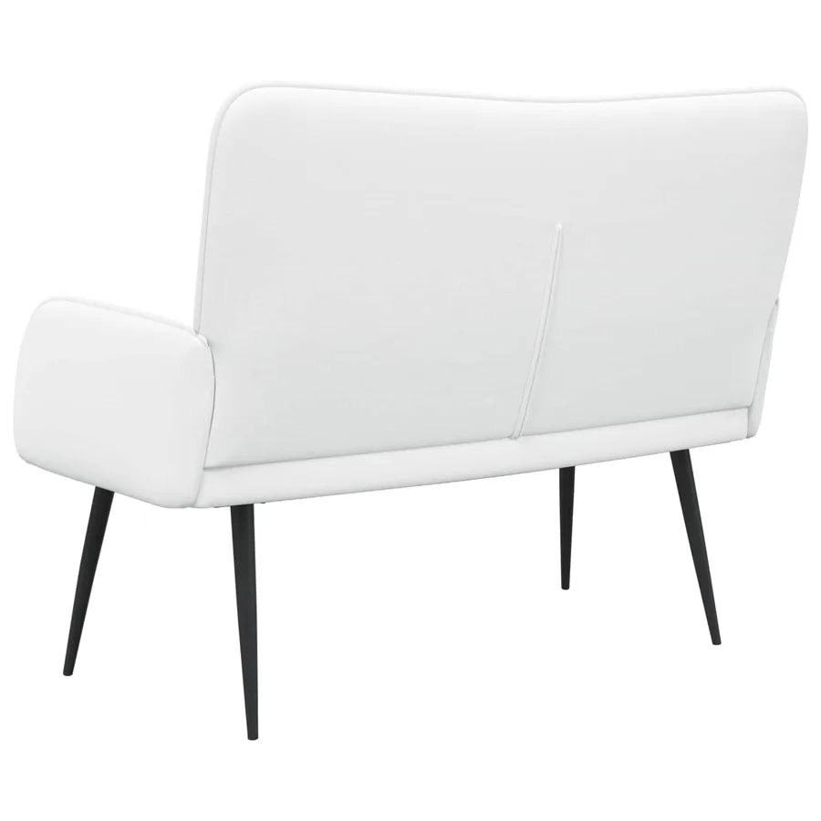 Sofa 2 places Blanc 115 x 61 x 87 cm Tissu - 6