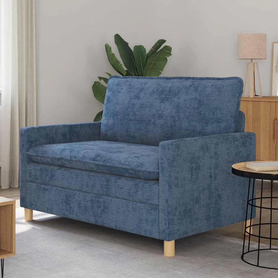 Canapé Bleu 126 x 81 x 87,5 cm Polyester