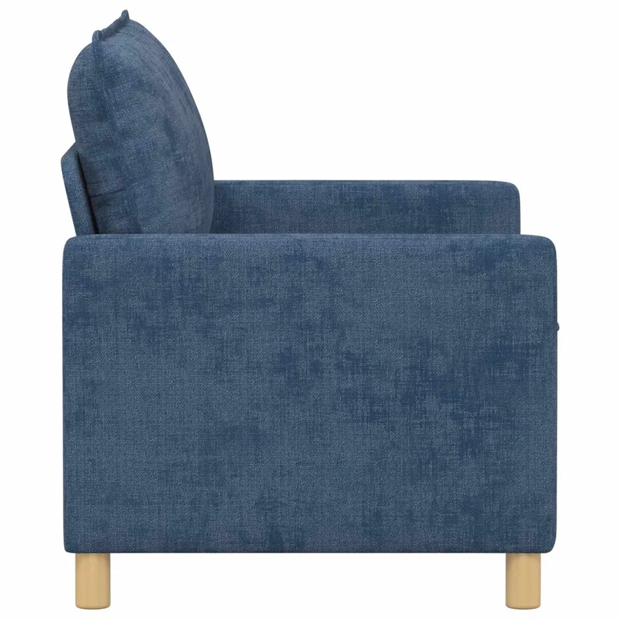 Canapé Bleu 126 x 81 x 87,5 cm Polyester - 4