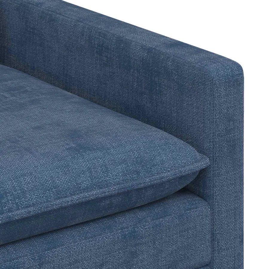 Canapé Bleu 126 x 81 x 87,5 cm Polyester - 6