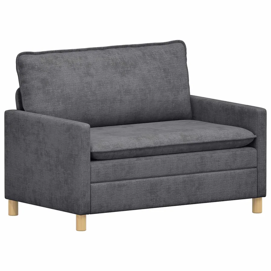 Ensemble de Canapés 2 pcs Gris foncé Polyester - 4