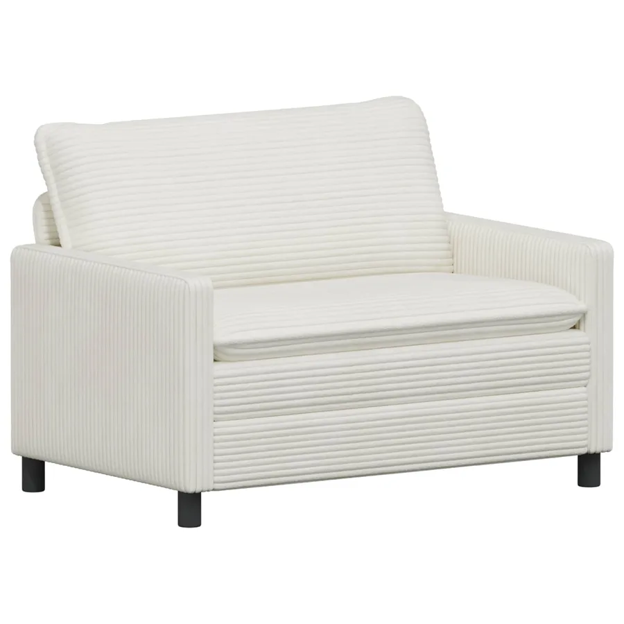 Ensemble de Canapés 2 pcs Crème Polyester - 4