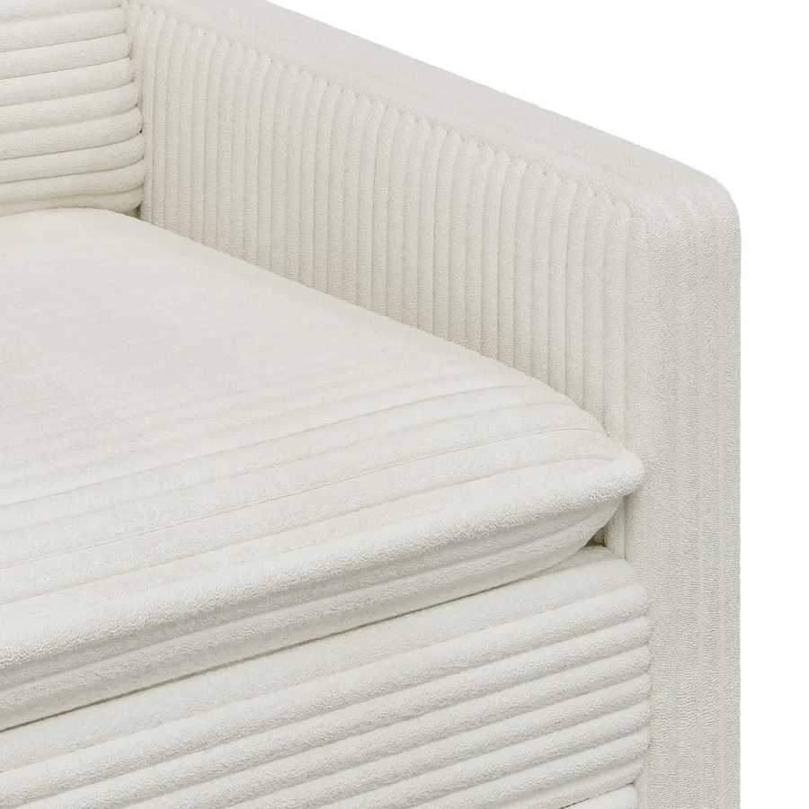 Ensemble de Canapés 2 pcs Crème Polyester - 5