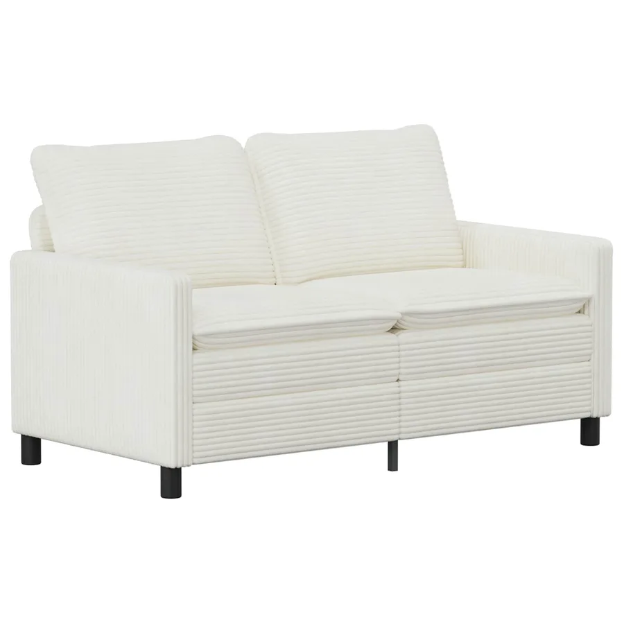 Ensemble de Canapés 2 pcs Crème Polyester - 4