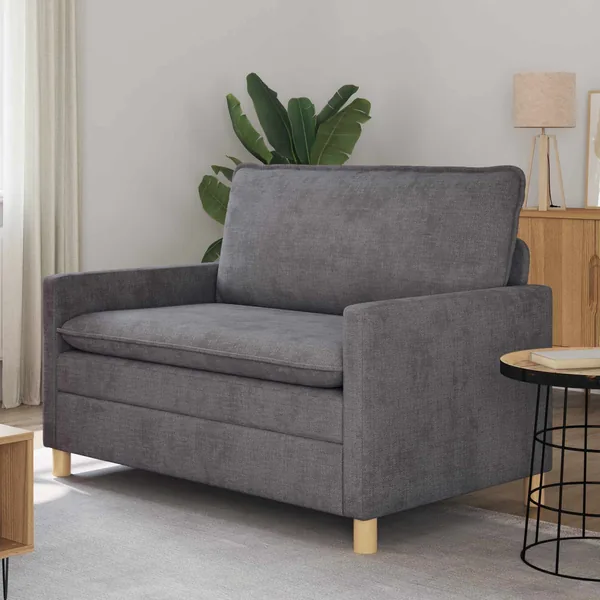 Canapé Gris foncé 126 x 81 x 87,5 cm Polyester