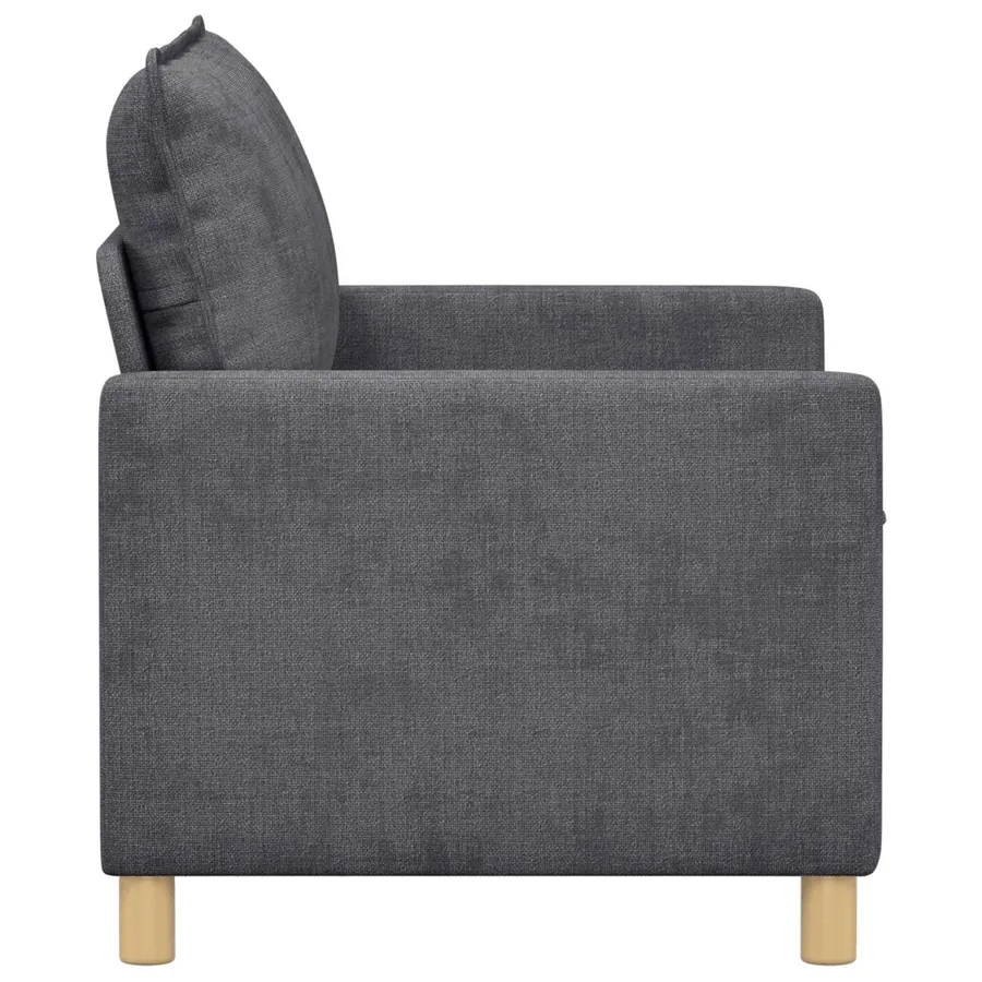 Canapé Gris foncé 126 x 81 x 87,5 cm Polyester - 4