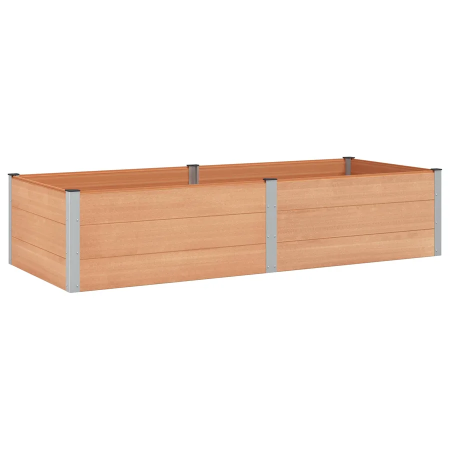 Jardinière surélevée Marron 250 x 100 x 54 cm - 2
