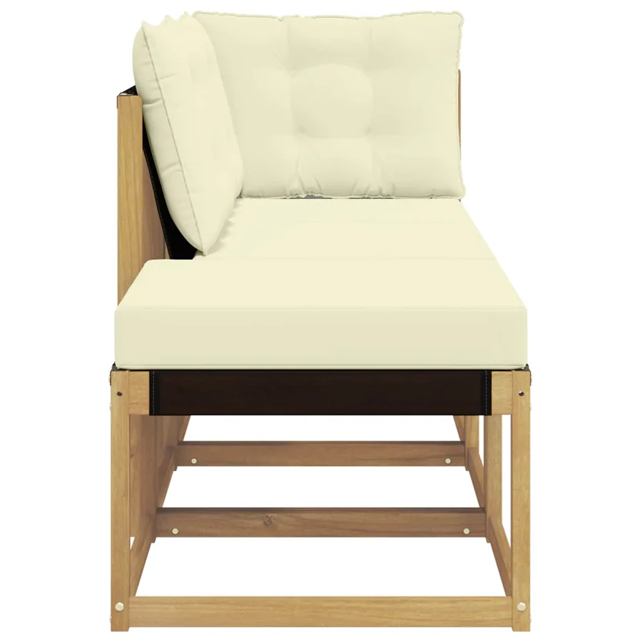 Unité de canapé sectionnel avec coussin 3 Pièce Blanc - 7