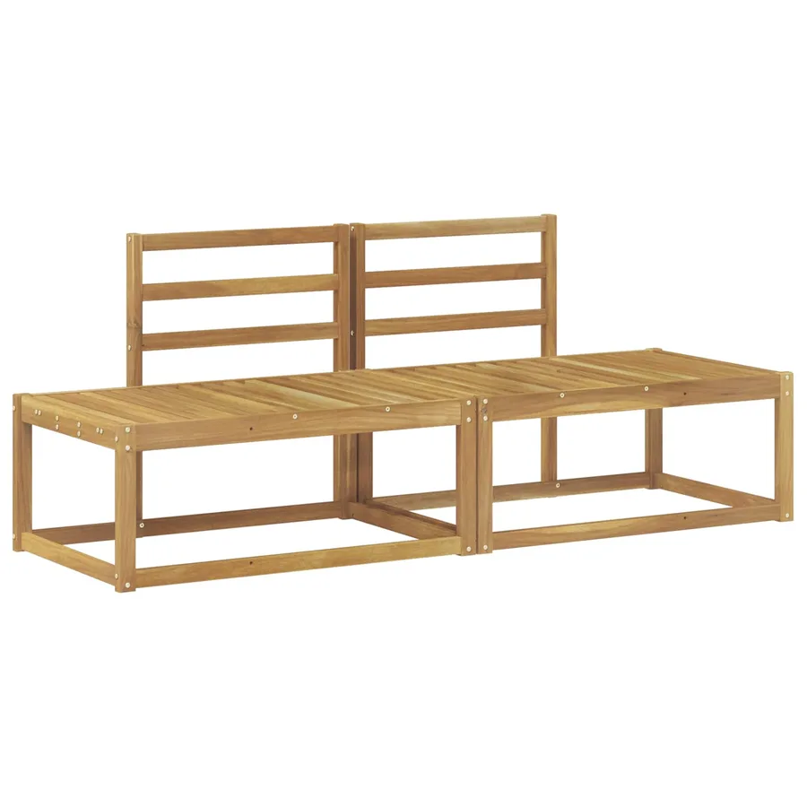 Canapé d'extérieur en bout 2 Pièce Blanc 182,5 x 63 x 73 cm - 2
